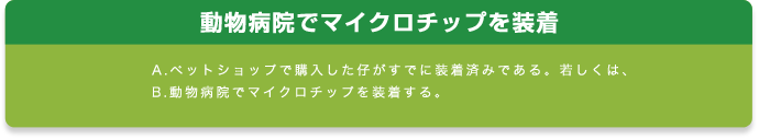 動物病院でマイクロチップを装着